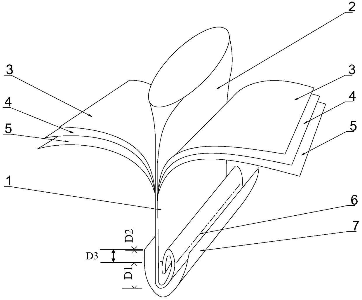 Paper-plastic adhesive tape, plastic composite woven bag and preparation method