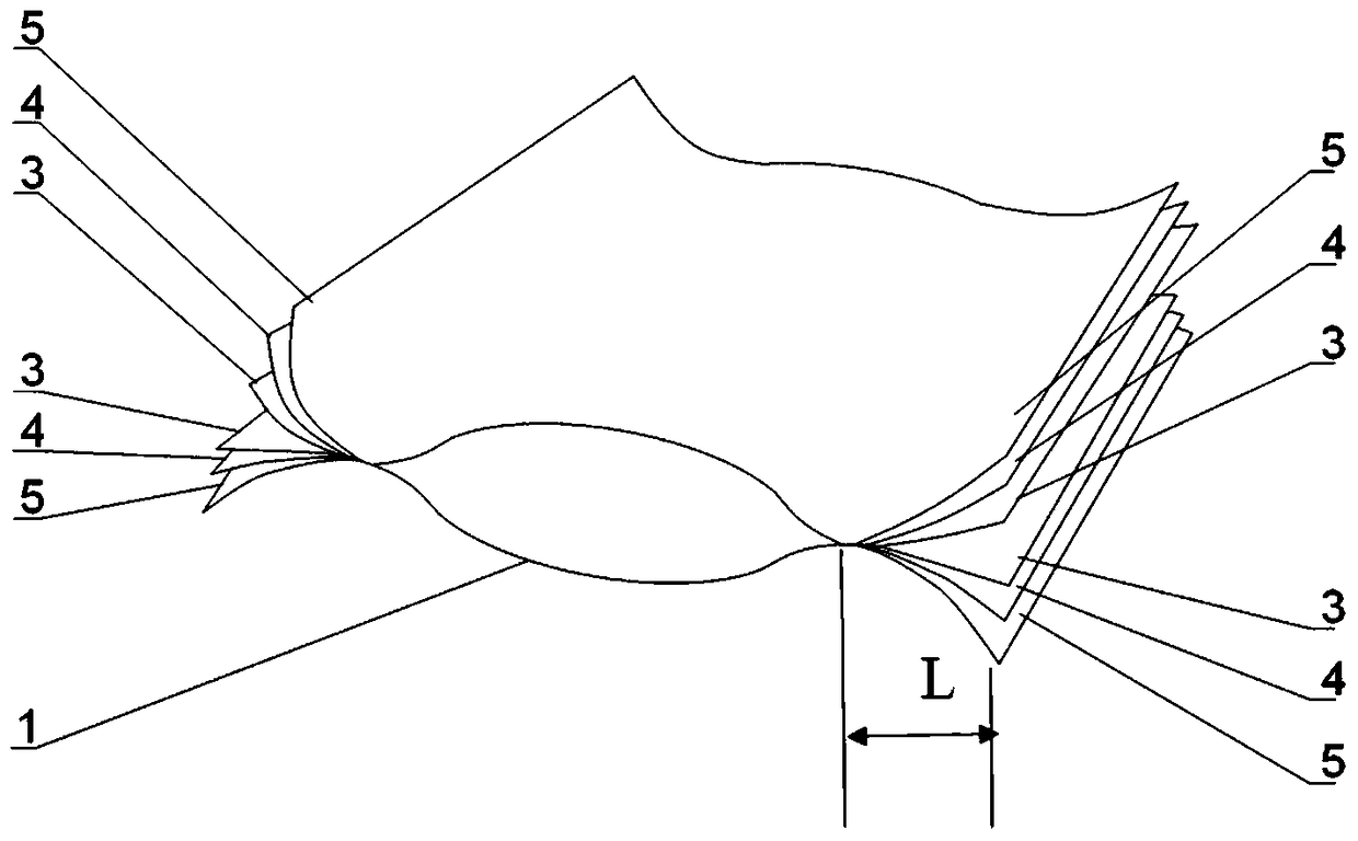 Paper-plastic adhesive tape, plastic composite woven bag and preparation method