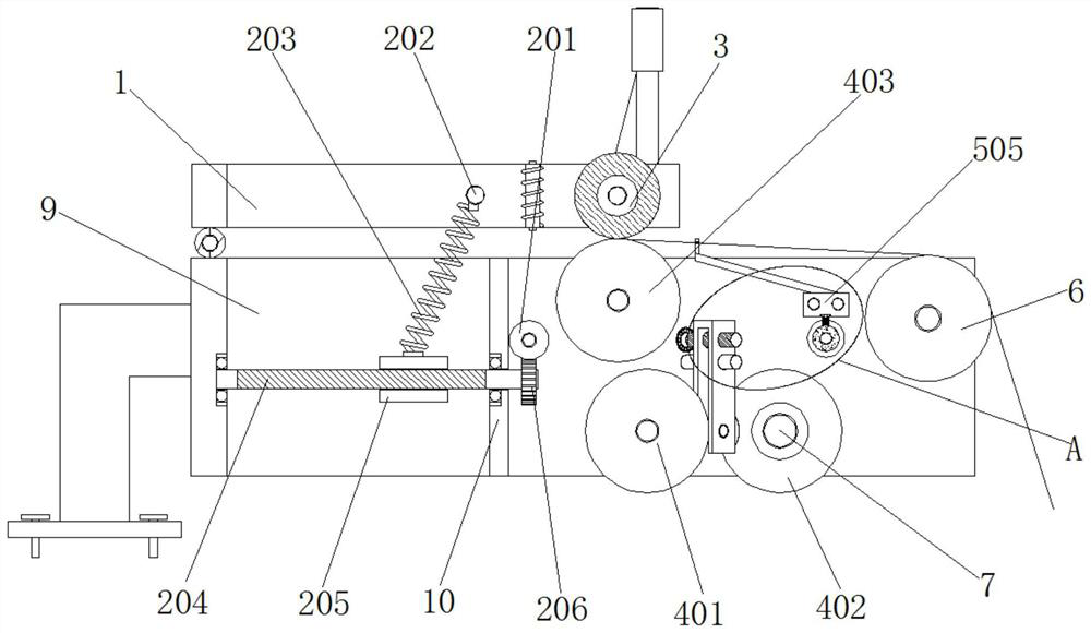 Energy-saving spherical friction rotating speed adjusting type winding equipment for two-for-one twisting yarn production