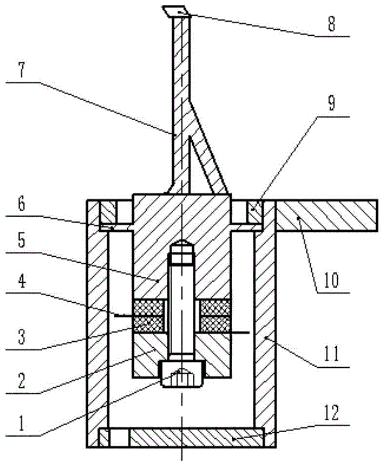 Single-excitation ultrasound oval vibration turning device