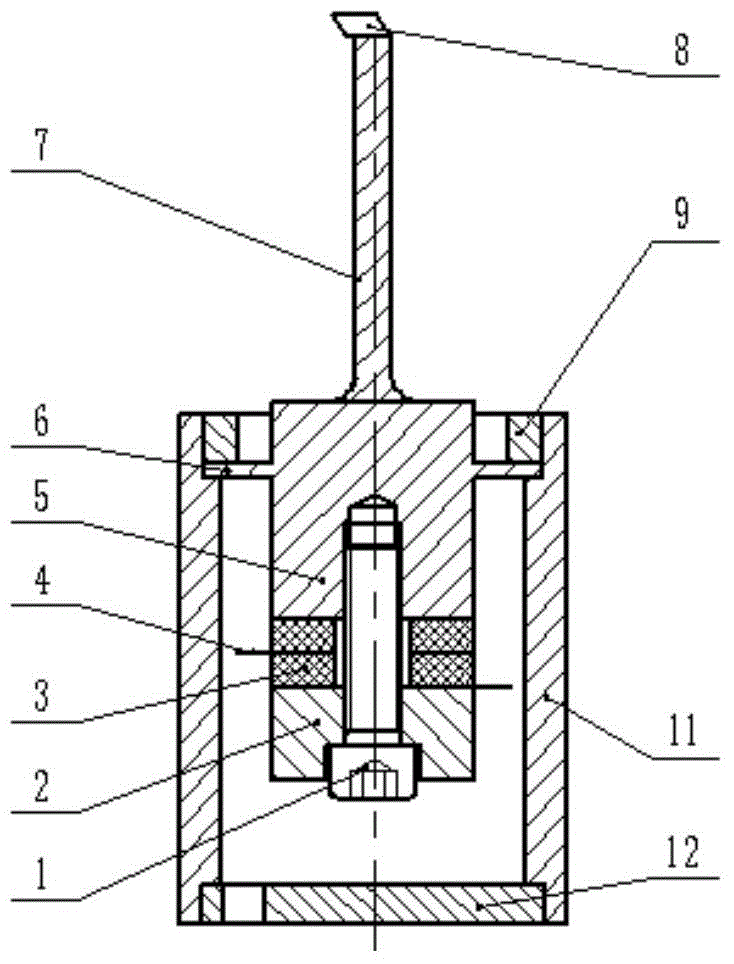 Single-excitation ultrasound oval vibration turning device