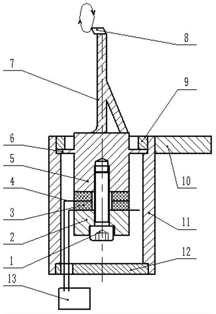 Single-excitation ultrasound oval vibration turning device