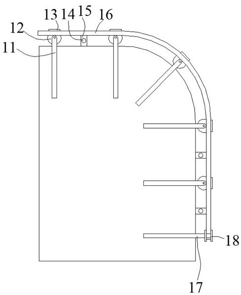 Building foundation pit supporting structure with damping structure