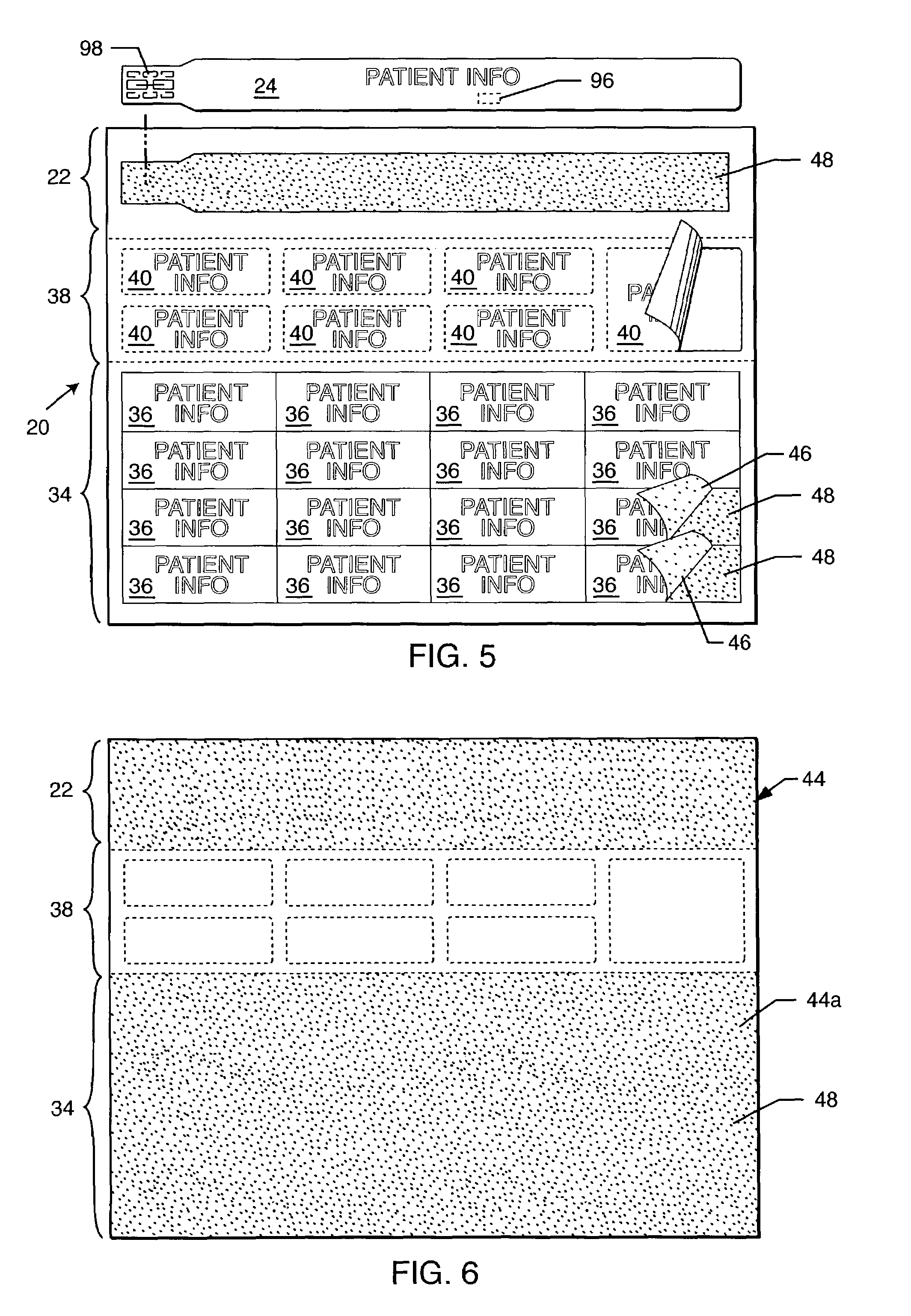 Multi-part form having detachable wristband, labels and cards or the like