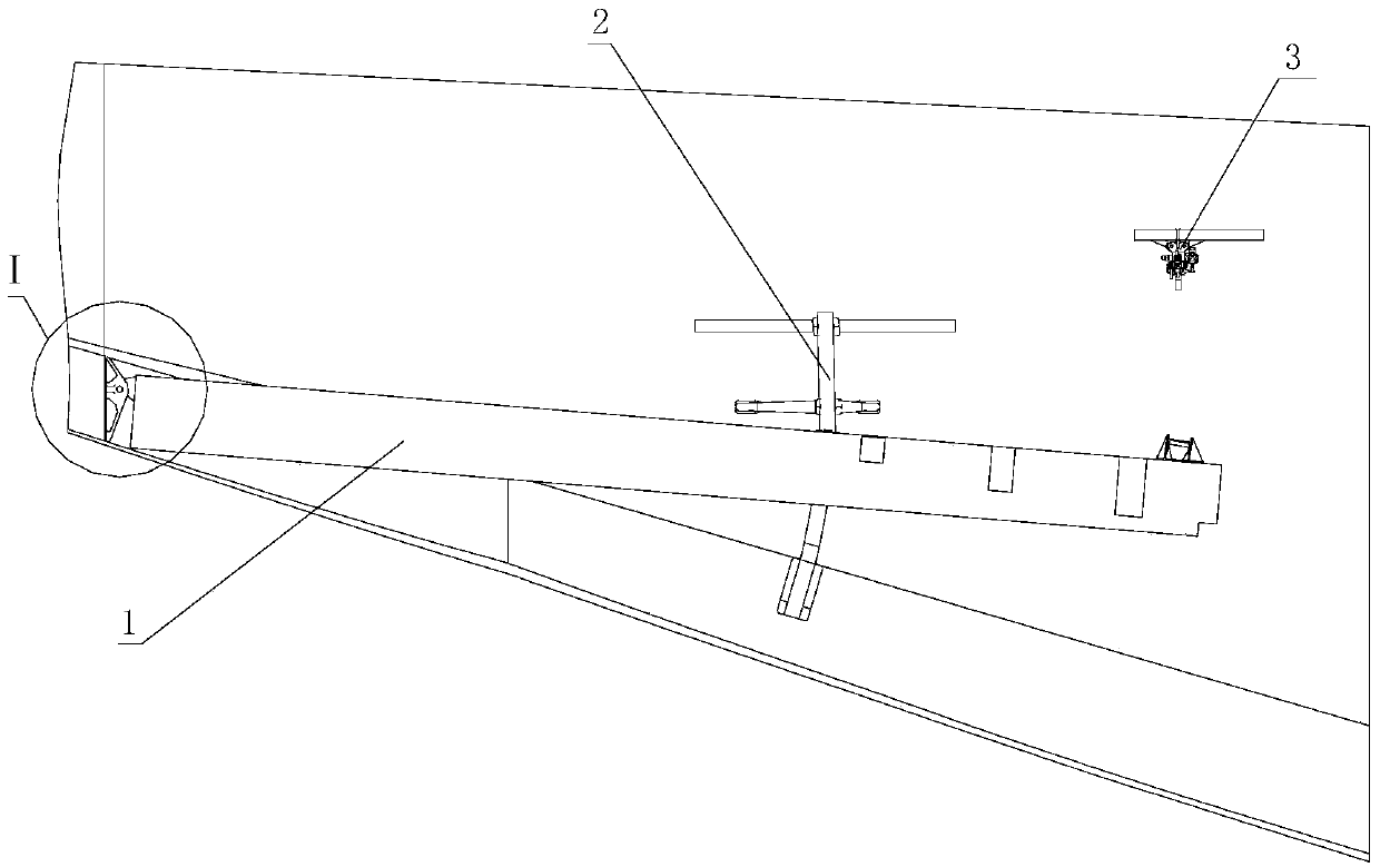 Positioning and guiding structure of aircraft cargo cabin door