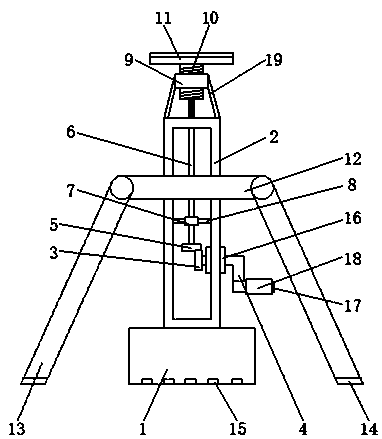 Solar photovoltaic panel convenient to adjust