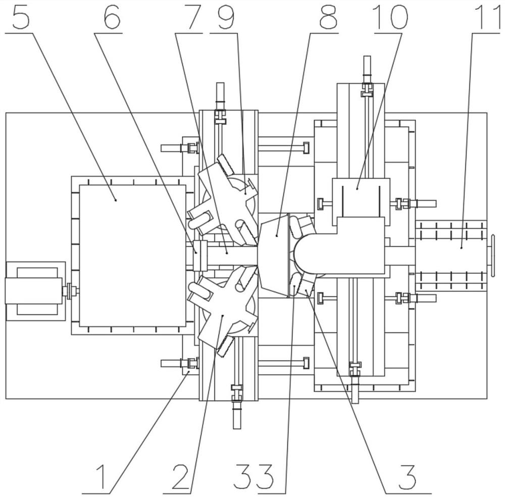 Horizontal type double-pair-wheel multifunctional variable-size composite flexible spinning equipment