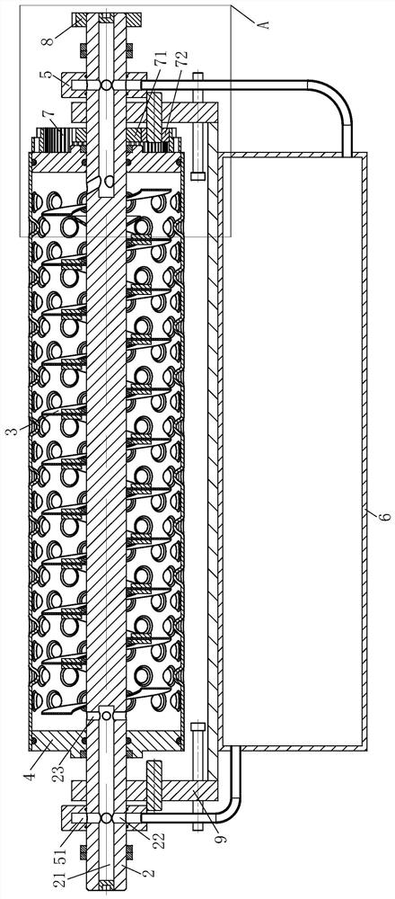 High-temperature conveying roller assembly for ceramic part production