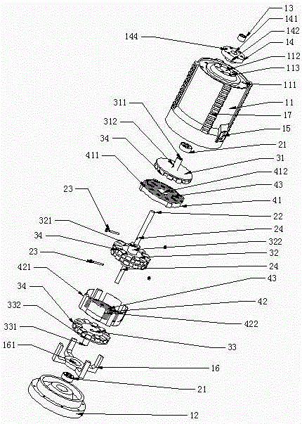 Disk-type power generator with stacked stator disks