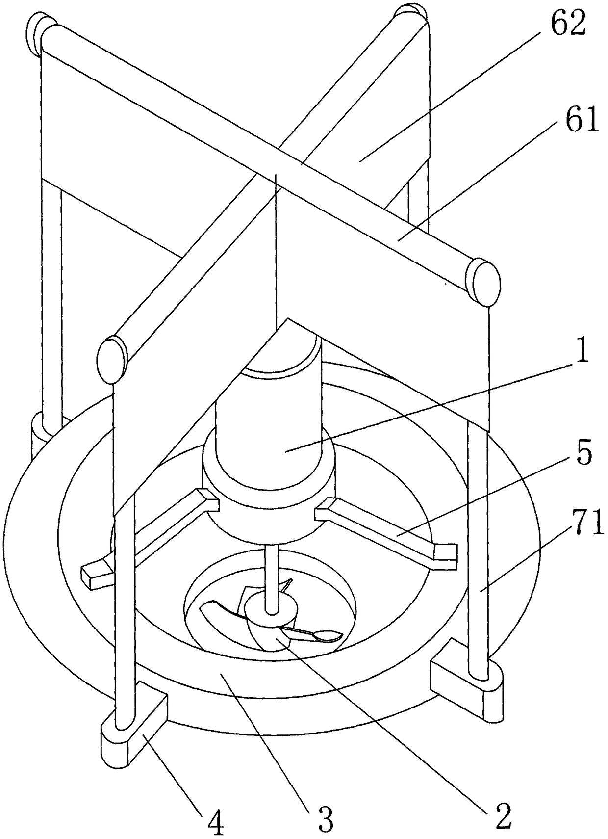 A wind-powered wave-making aerator