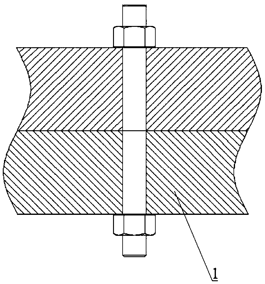 Method for preventing looseness through bolt length-diameter ratio