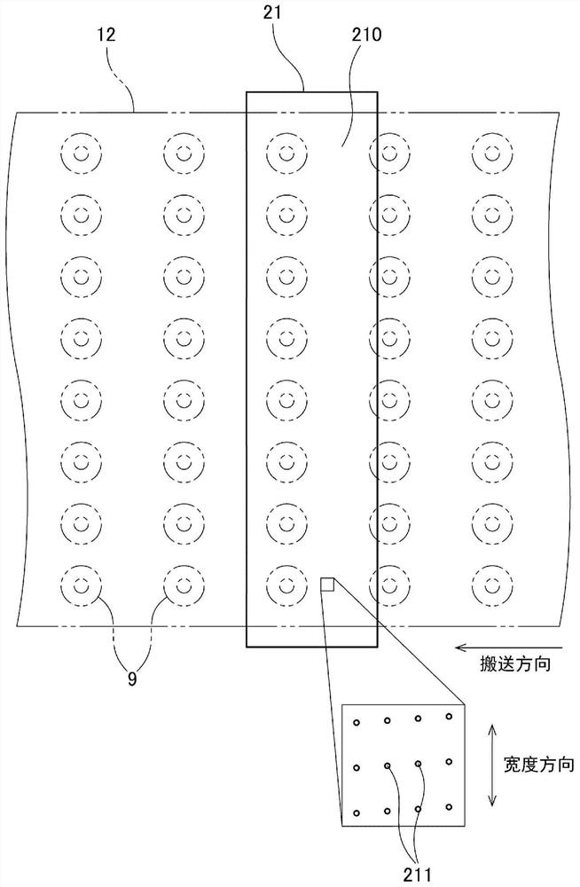 Drying unit, tablet printing device and drying method