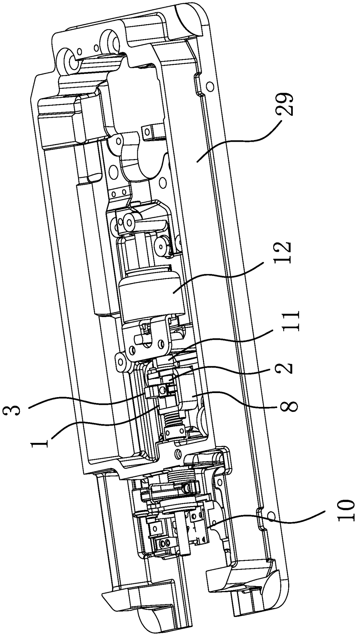 Automatic thread shearing mechanism of sewing machine and sewing machine