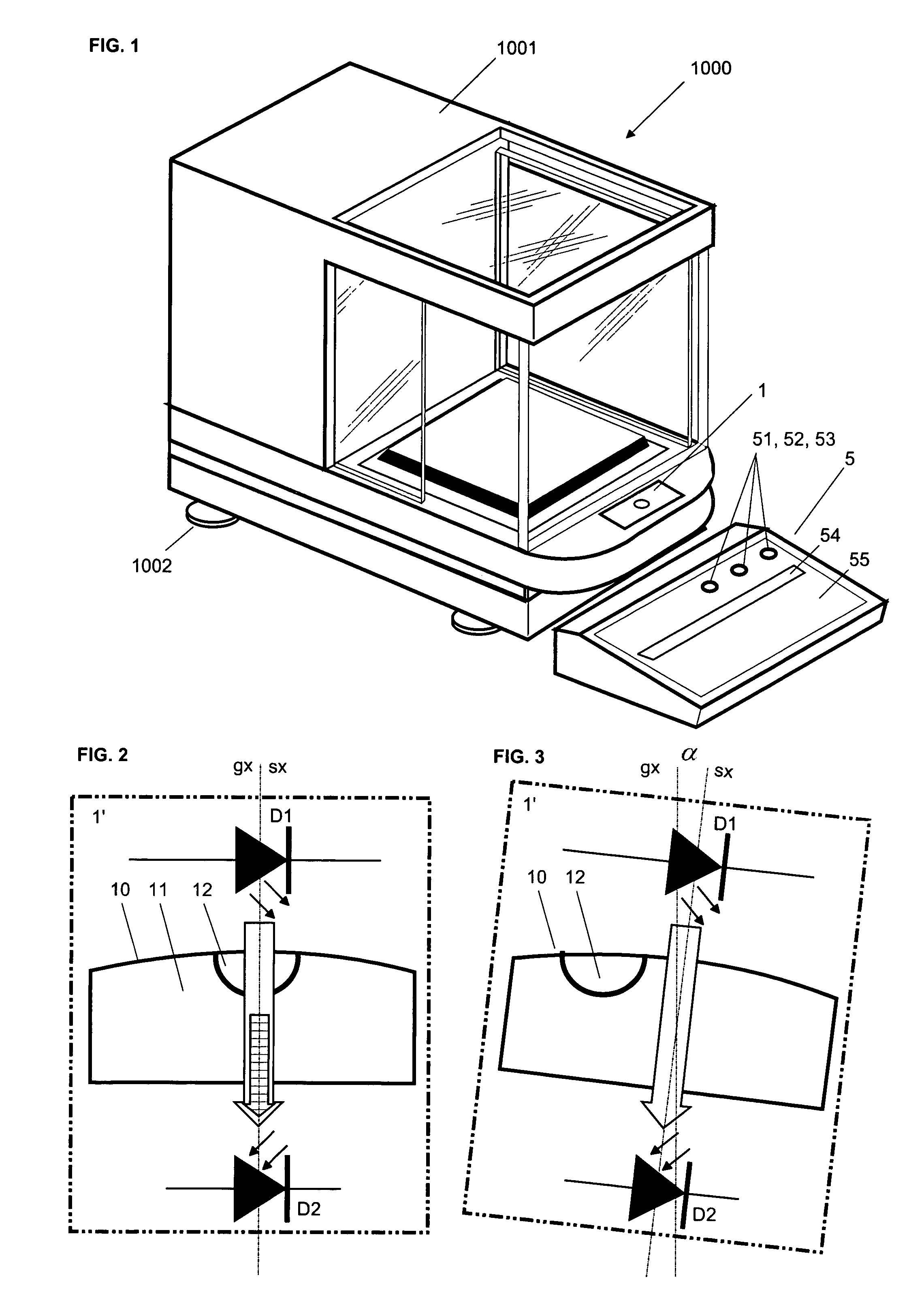 Method and device for monitoring the alignment of a measuring instrument, and measuring instrument