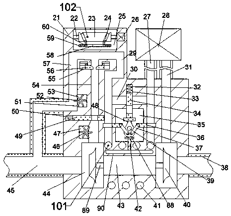 Turbine machine with long service life