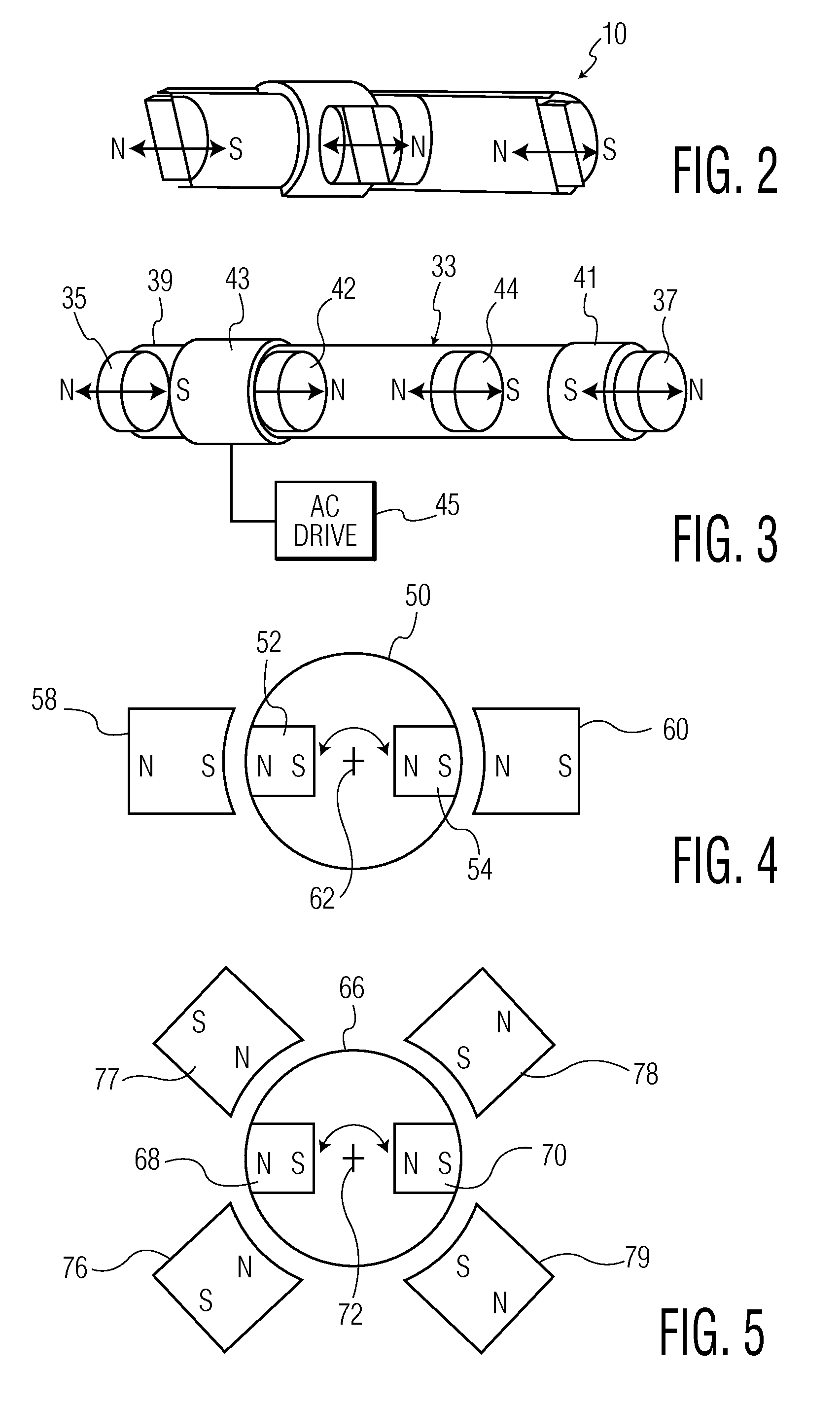 Magnetic spring system for use in a resonant motor