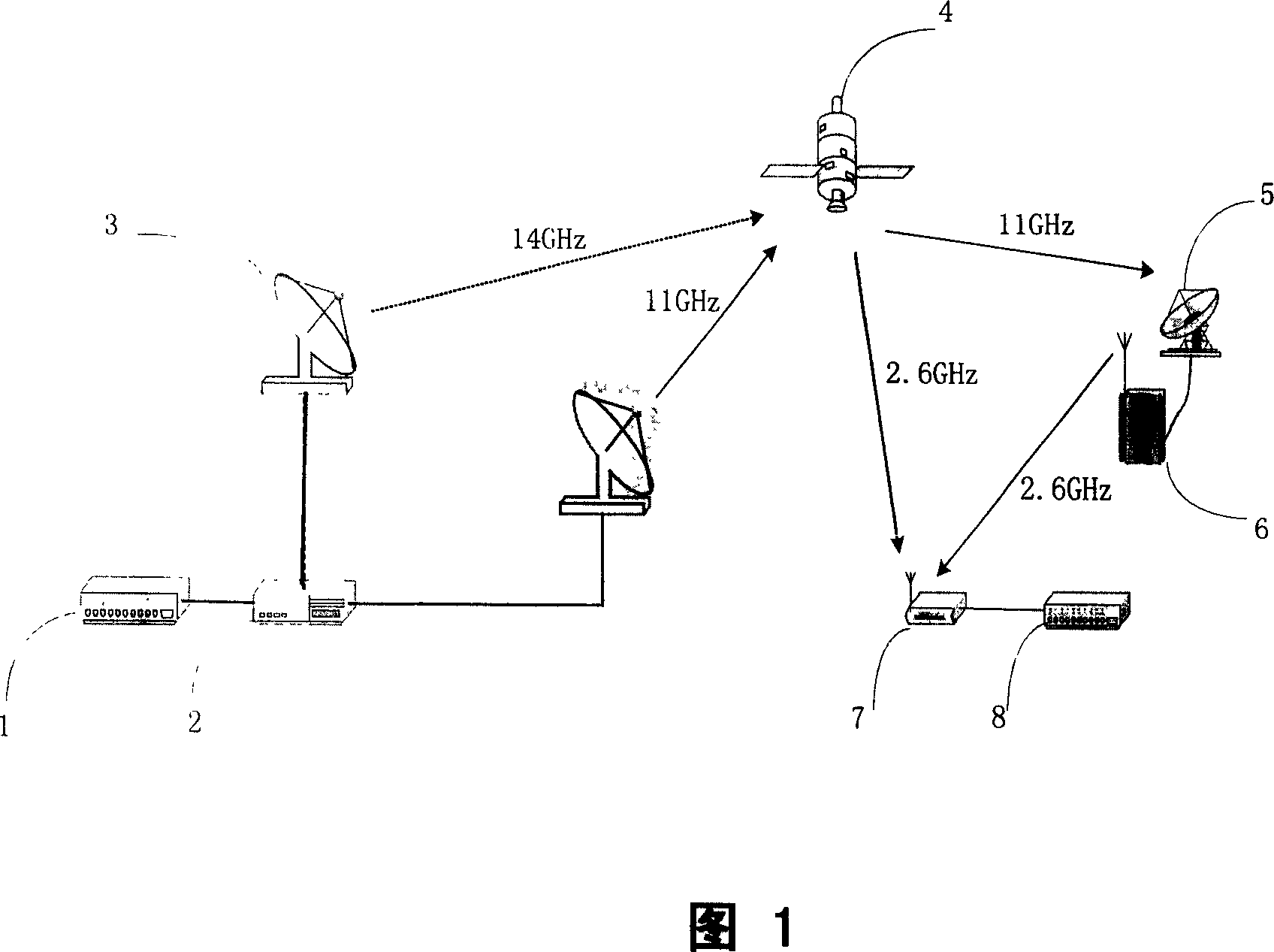 Multi-carrier digital satellite broadcasting system and digital information transmission method thereof