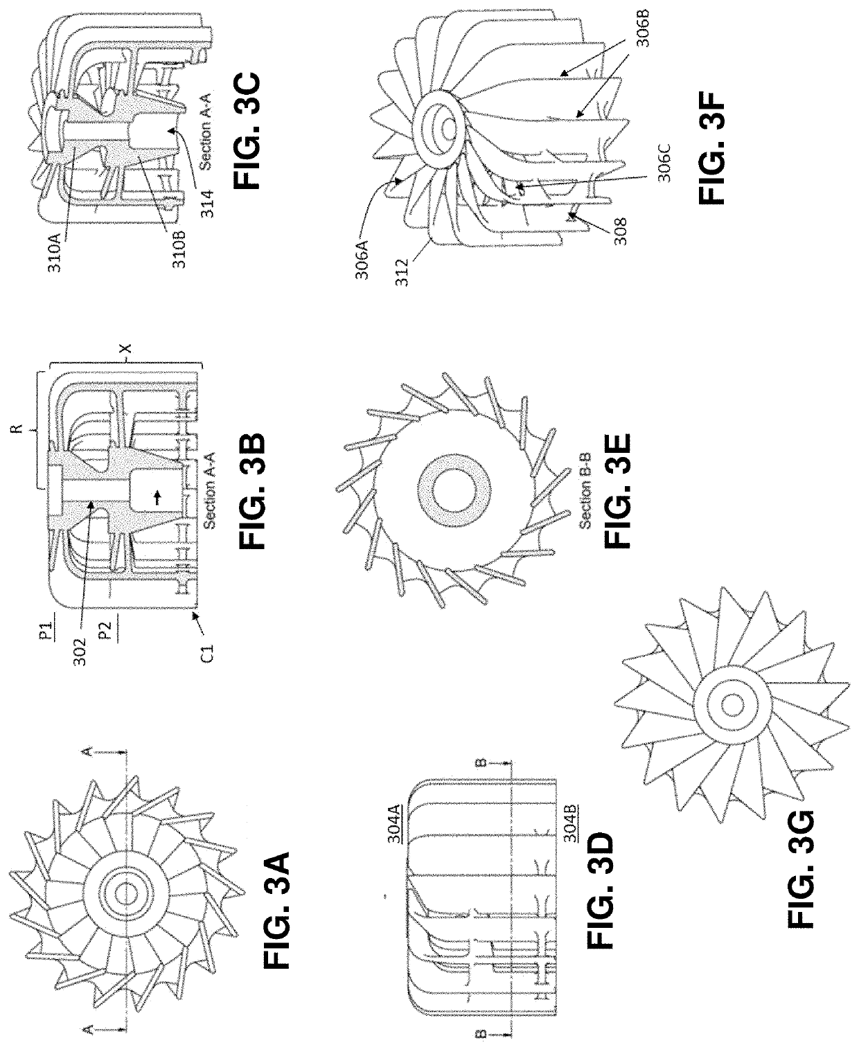 Turbo molecular pump for mass spectrometer