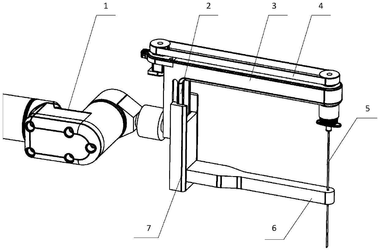 Puncture robot and needle insertion system for mechanical arm of puncture robot