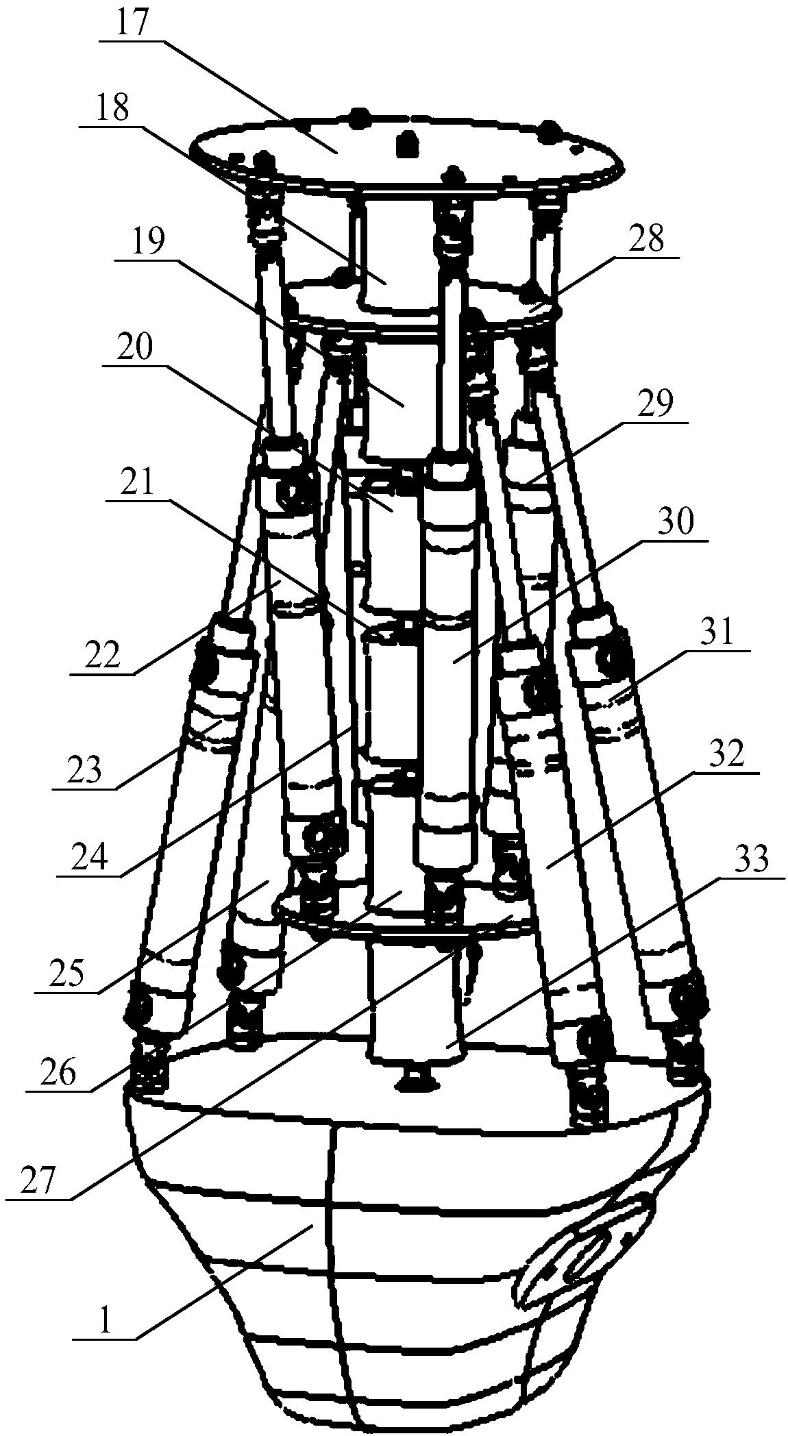 Humanoid robot system based on air cylinders