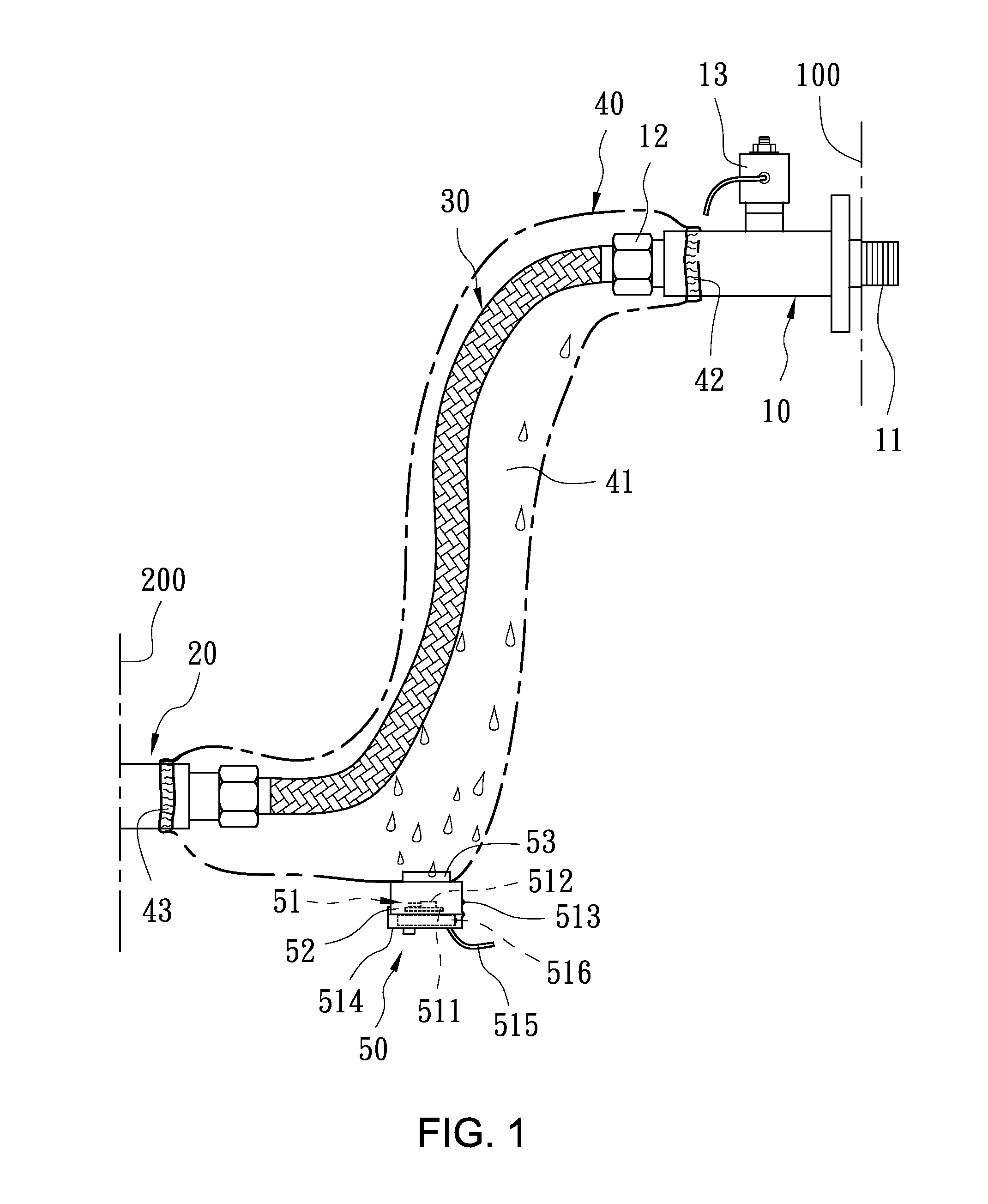 Sanitary automatic water leakage detection and shut-off apparatus