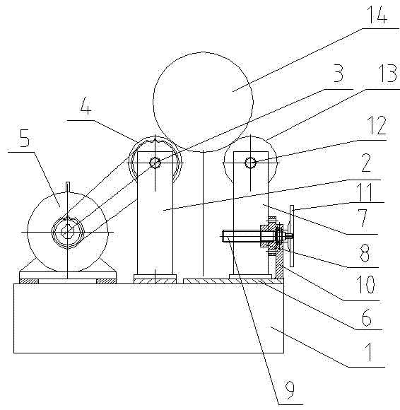 Roller frame for long rod polisher