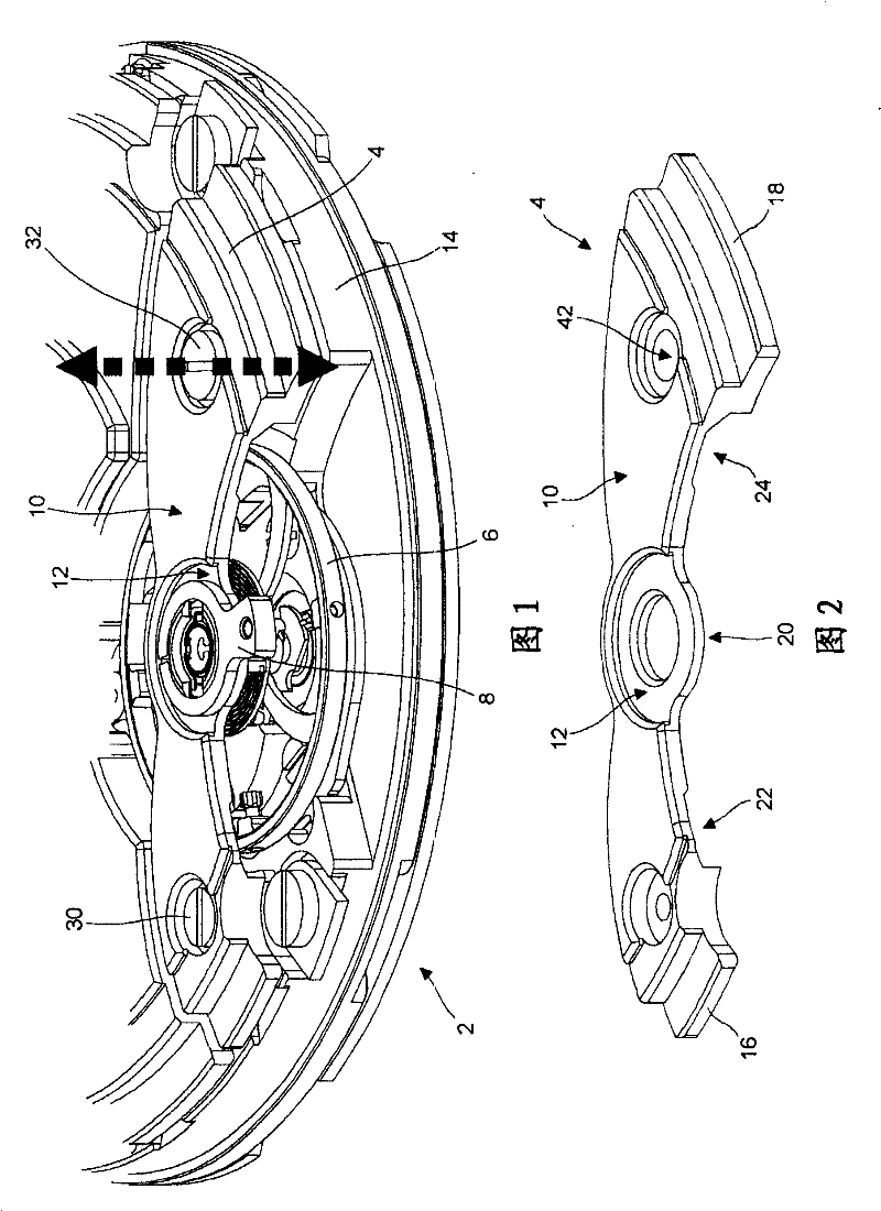 Mechanical timepiece fitted with a device for adjusting the shake of a rotating part or wheel set