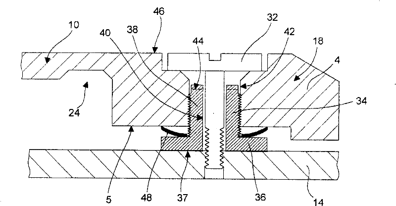 Mechanical timepiece fitted with a device for adjusting the shake of a rotating part or wheel set