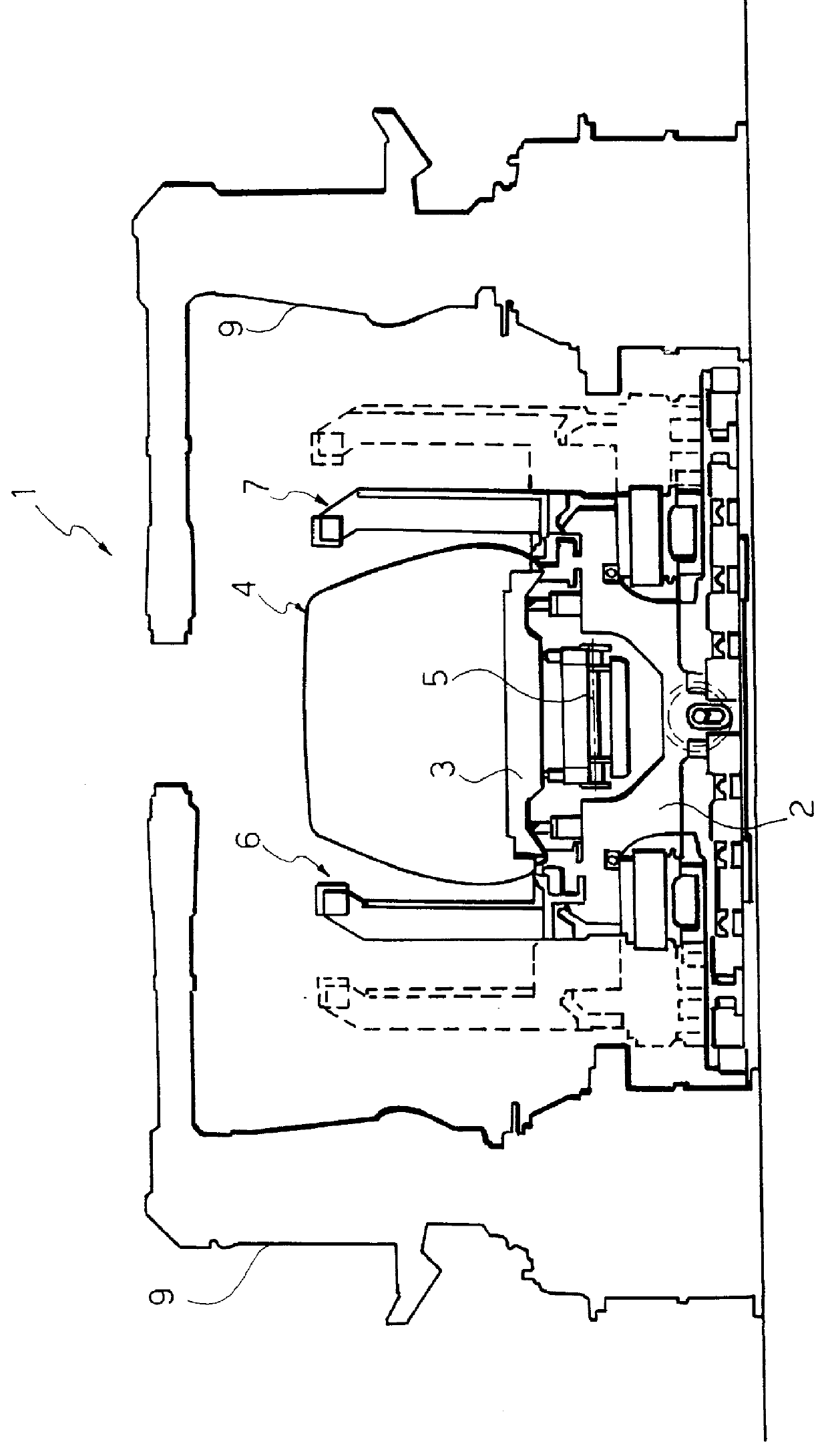 Device for assembling motor-vehicle bodies or sub-assemblies thereof, having an integrated deformation detection system, and assembling method making use of this device