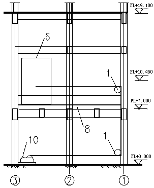 An installation method for a main air-discharge pipe of a sintering machine