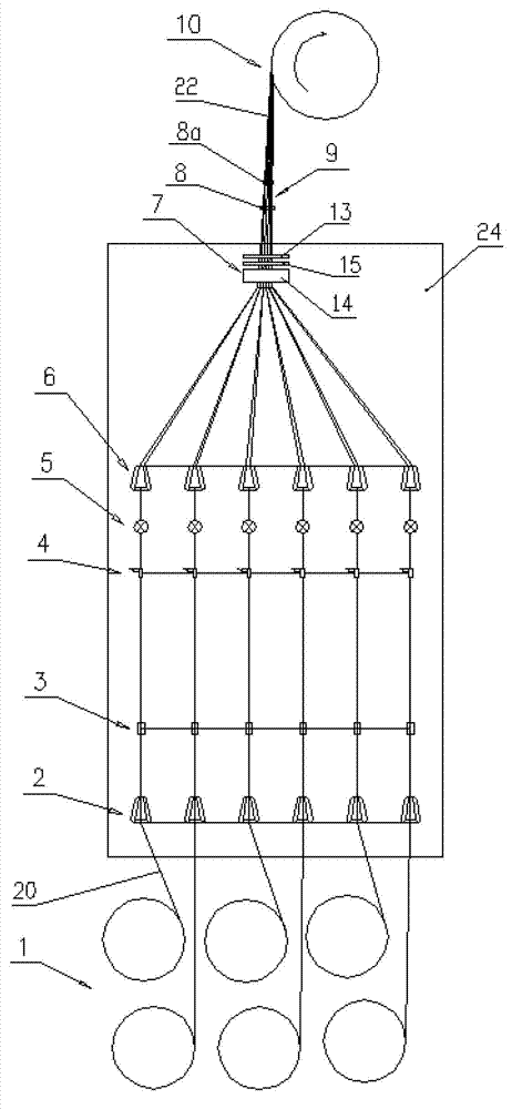 Steel strand combing and bundling production line