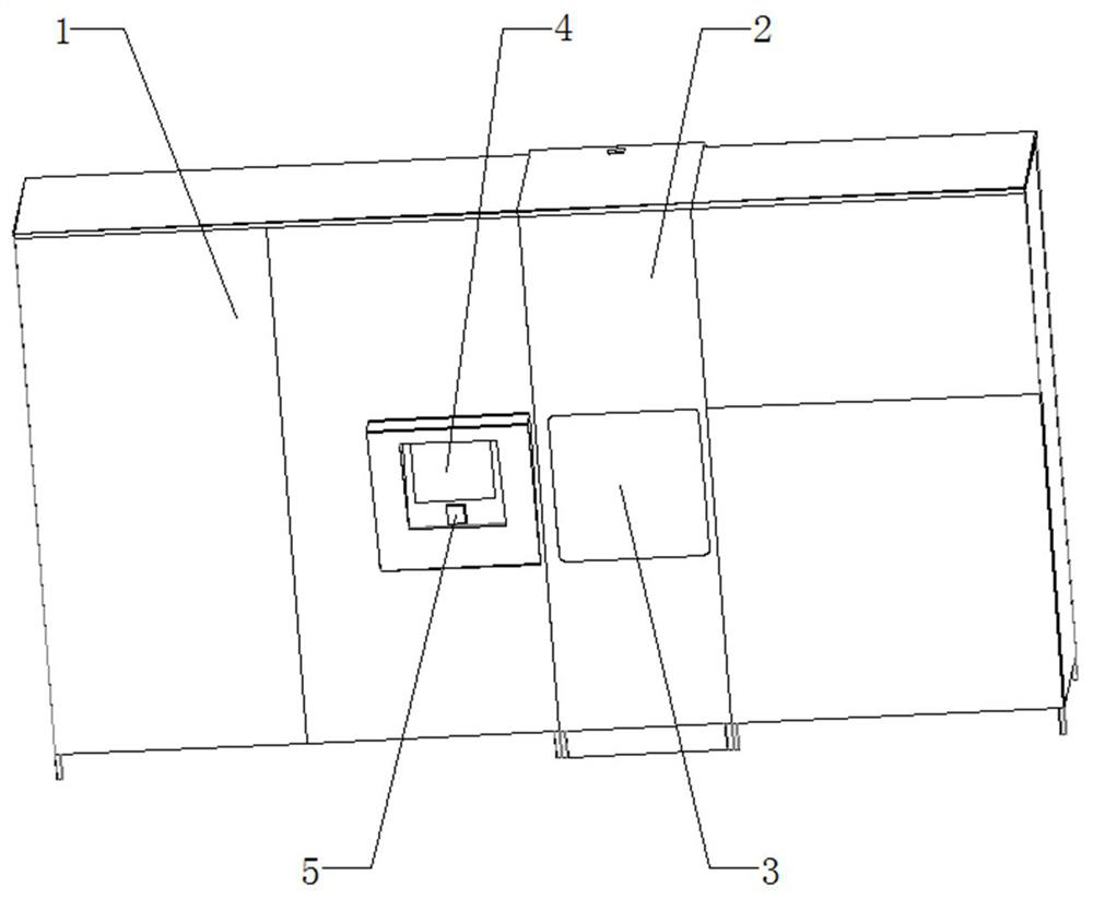 Express cabinet capable of carrying out sorting in cabinet and method