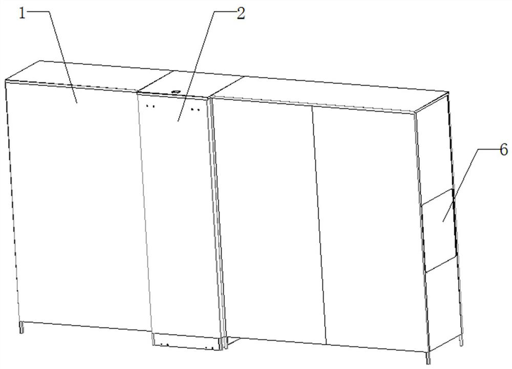 Express cabinet capable of carrying out sorting in cabinet and method