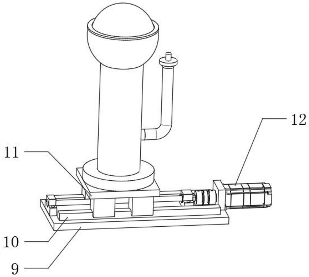 A spherical polishing device for mechanical processing and its use method