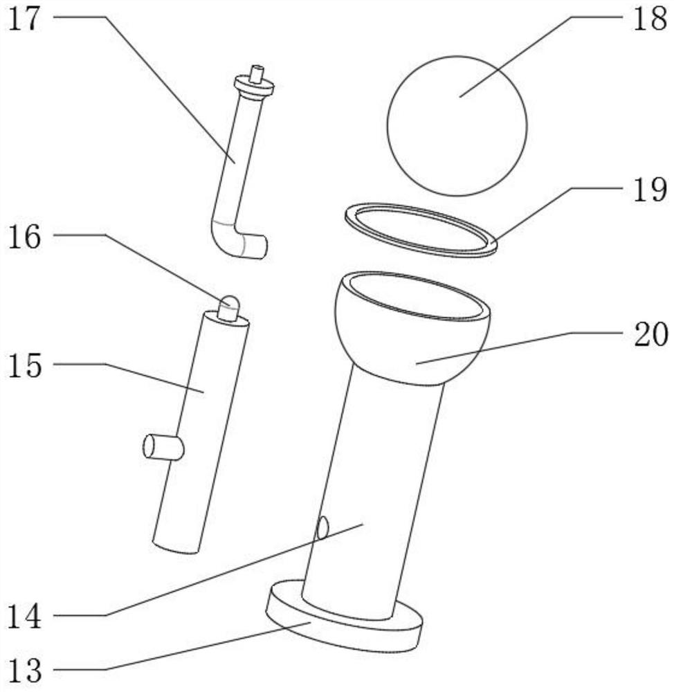 A spherical polishing device for mechanical processing and its use method