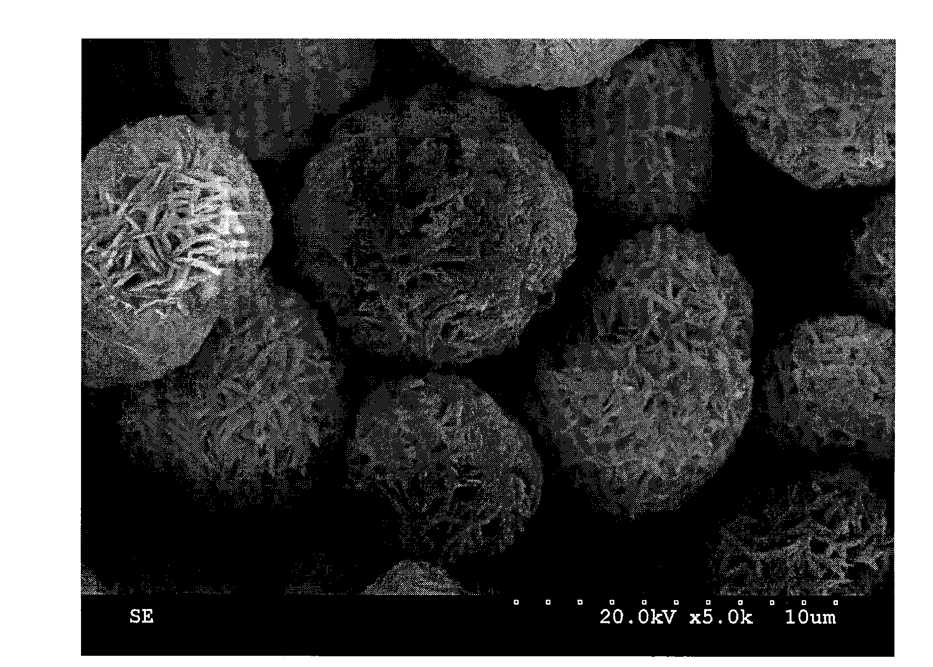 Preparation of stratified lithium ion anode material