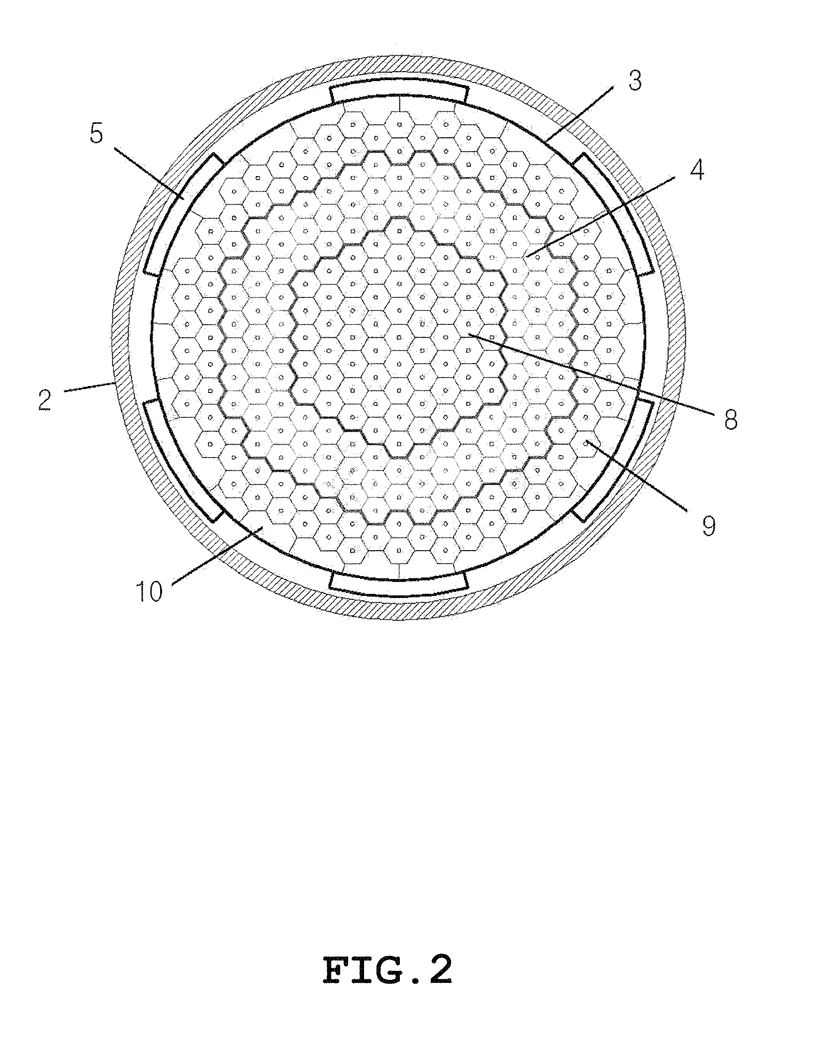 Upper Plenum Structure of Cooled Pressure Vessel for Prismatic Very High Temperature Reactor