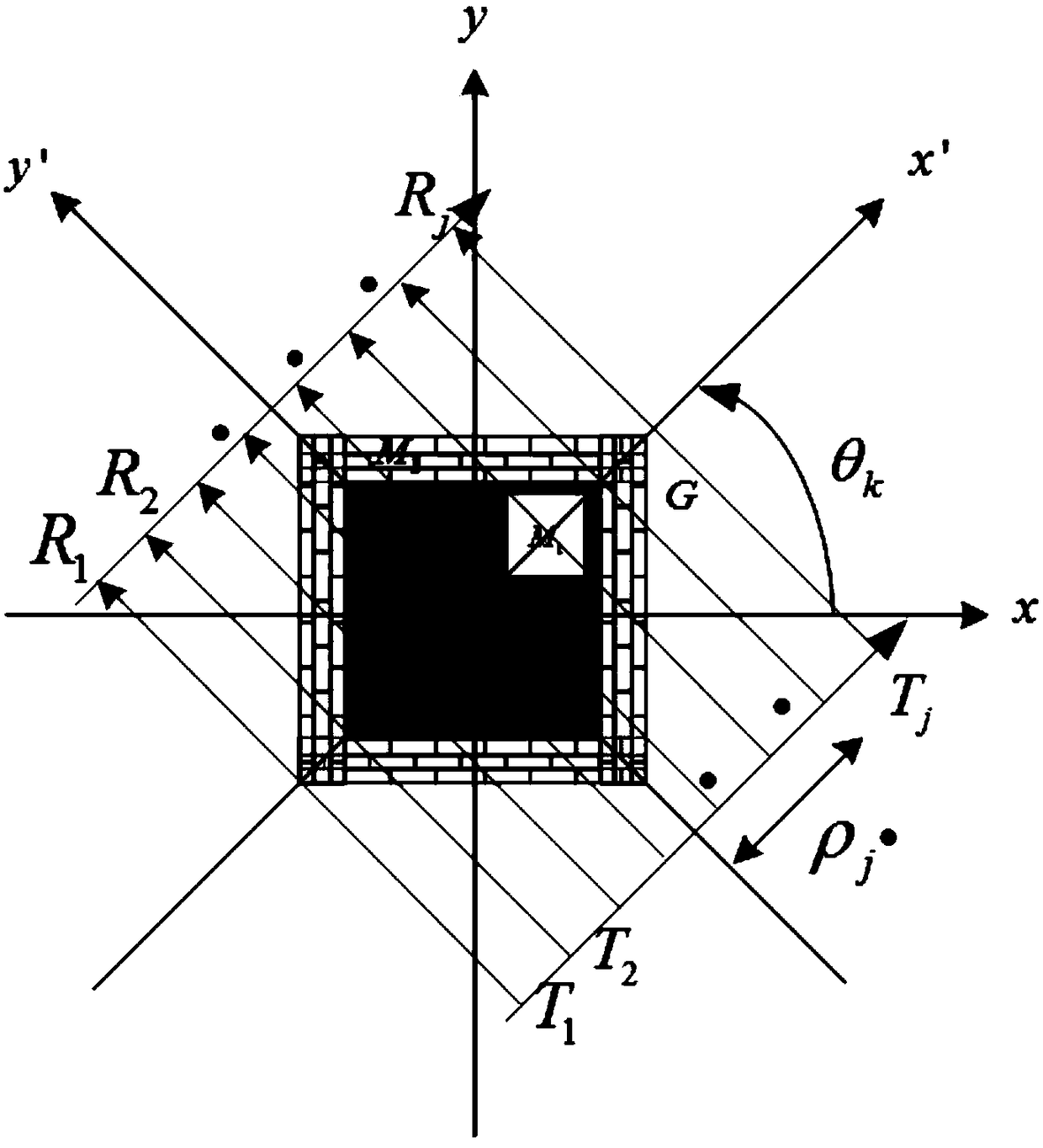 Adaptive through-wall imaging method based on narrow-band system