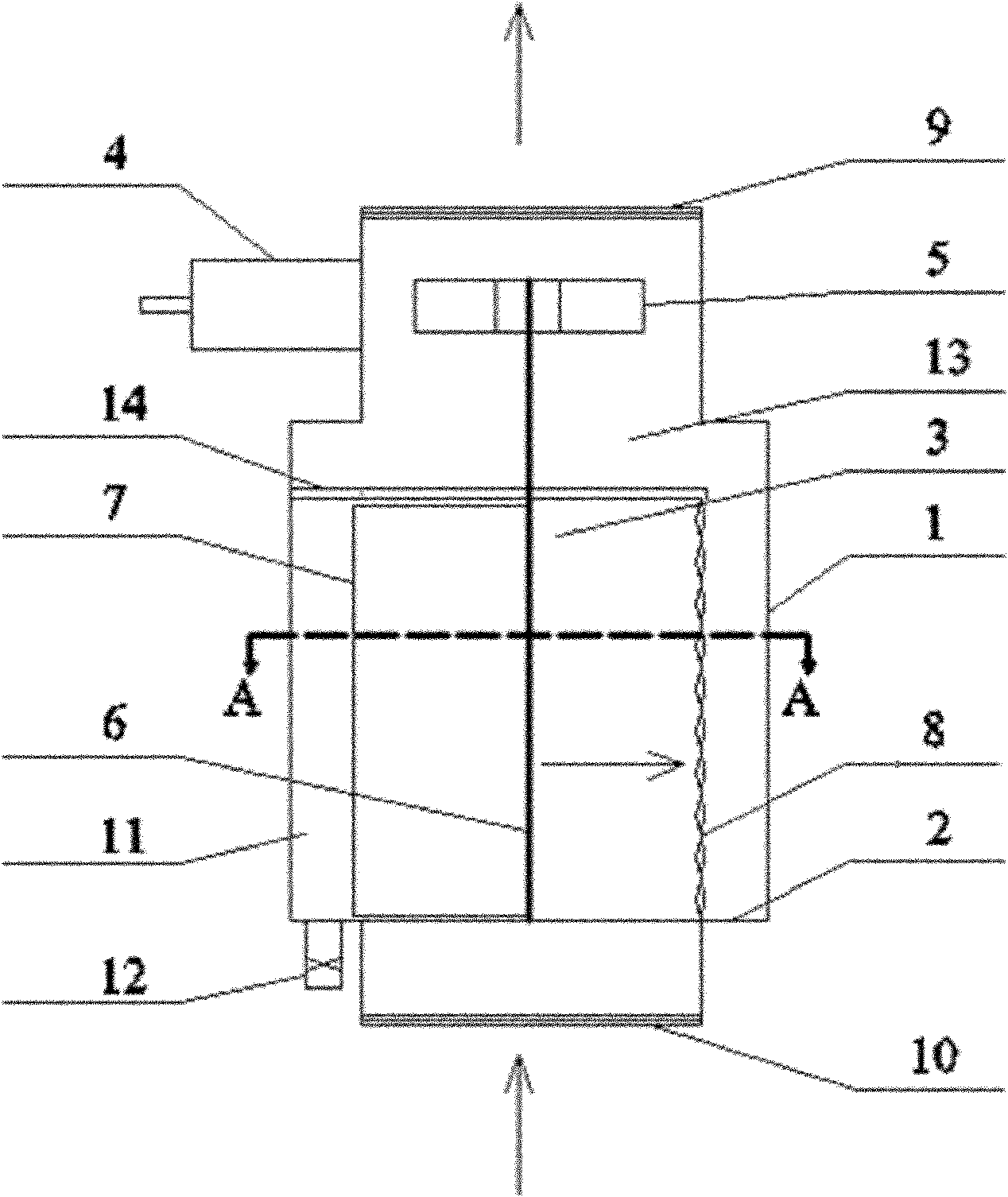 Novel filter capable of measuring liquid flow rate and continuously working