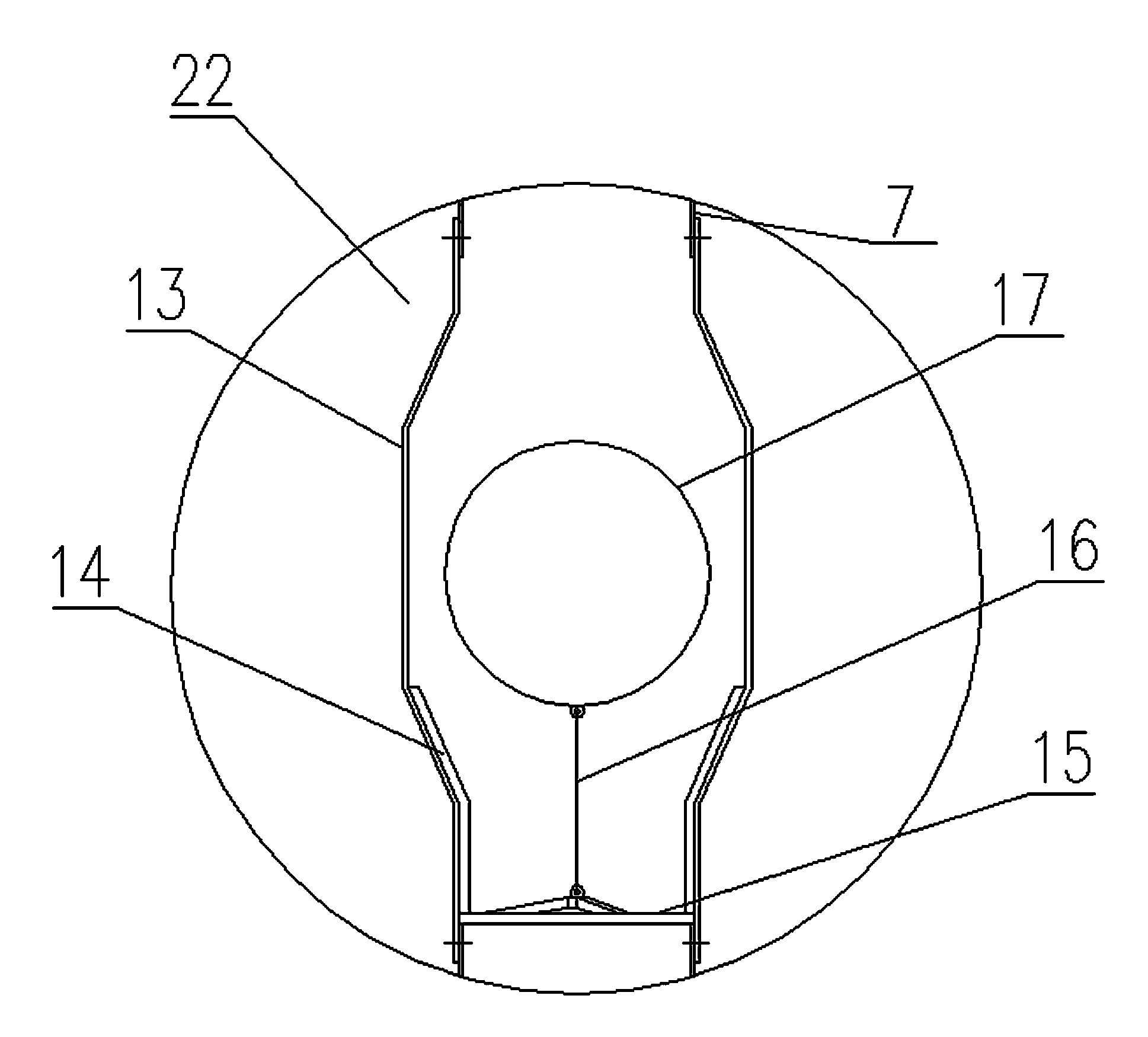 Underwater power and structure mixing pressurization exhaust device