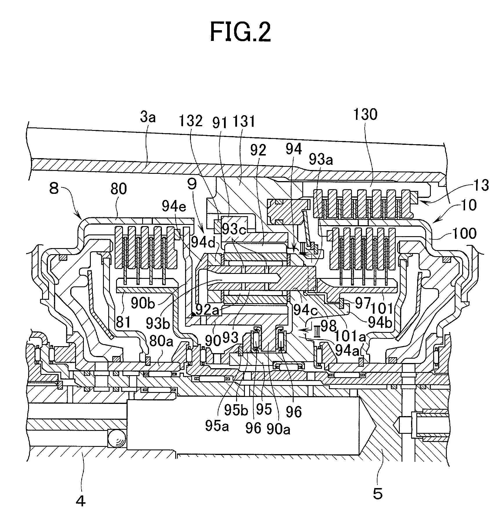 Transmission equipped with planetary gear mechanism and planetary gear mechanism