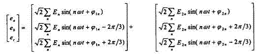 Three-phase voltage asymmetric ip-iq detection method