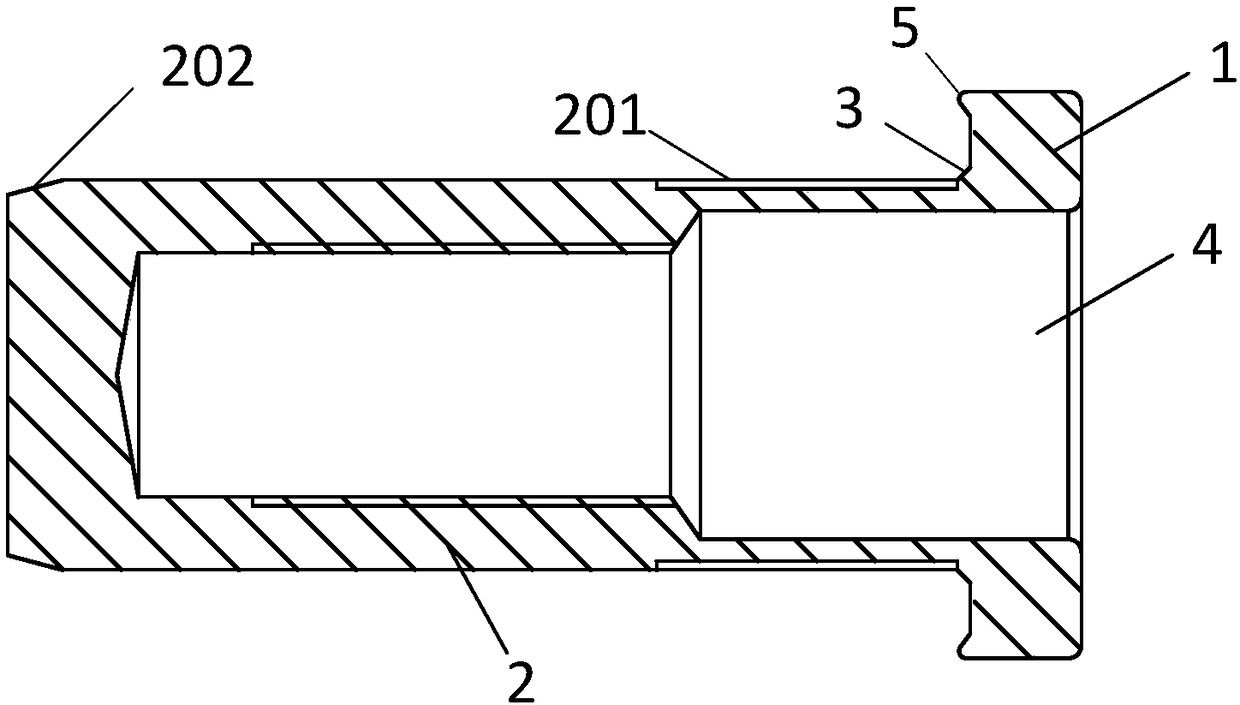 Waterproof rivet nut and production process thereof