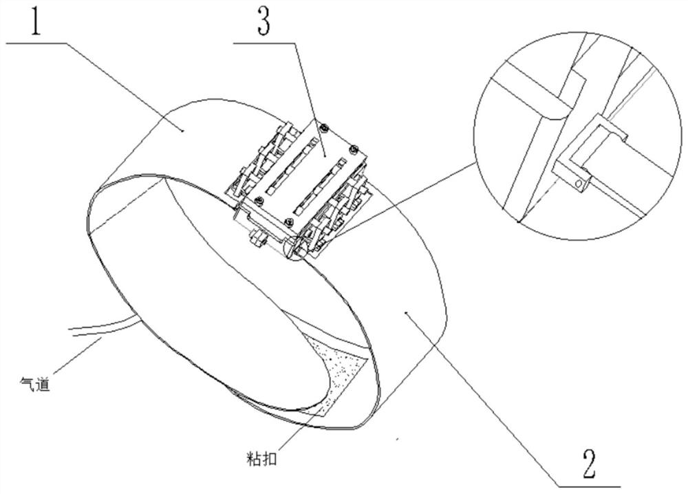 Pulse sensor positioning and fixing device