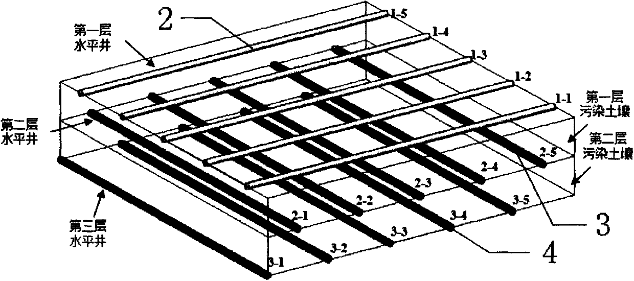 In-situ polluted soil leaching system and method