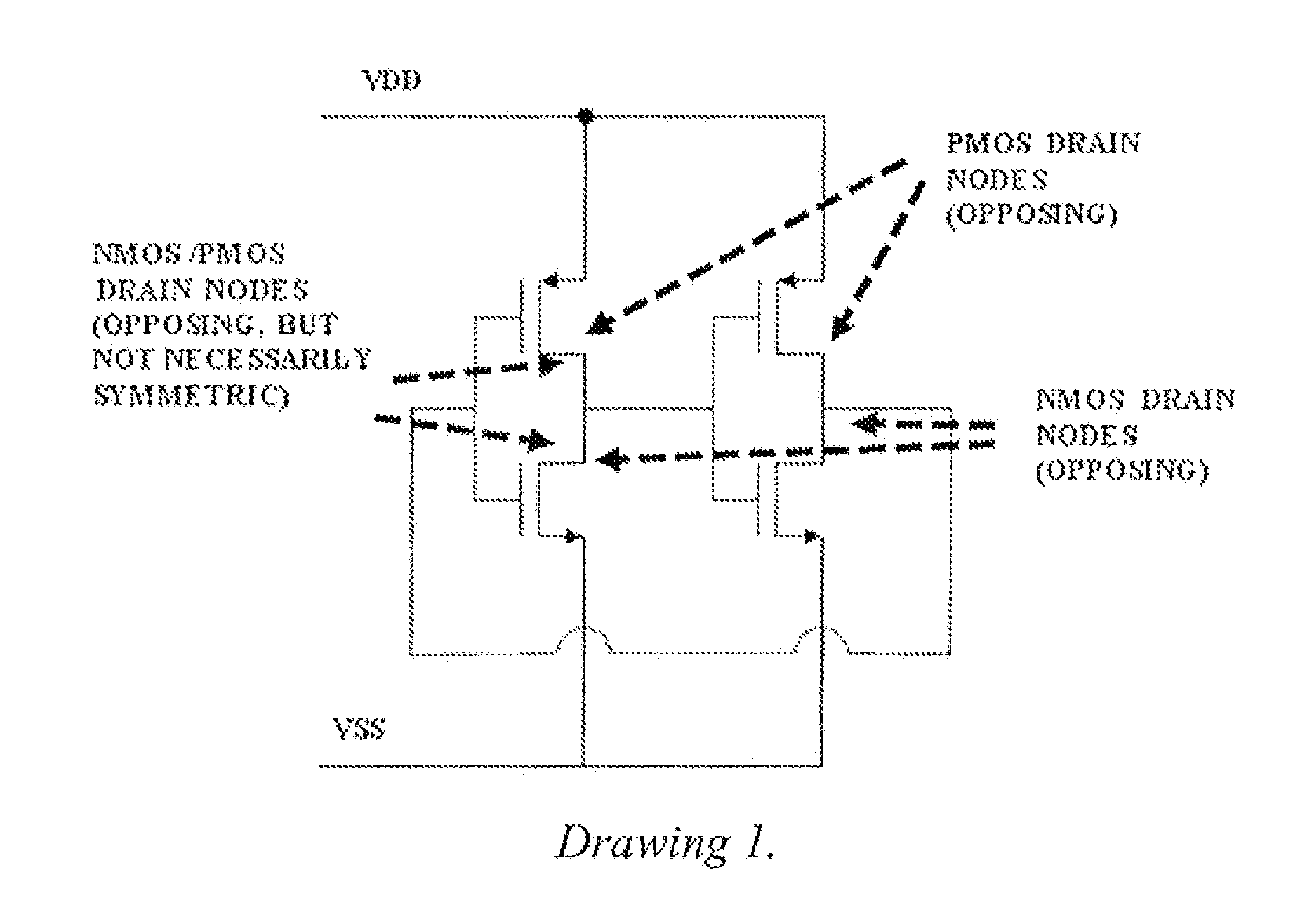 Layout method for soft-error hard electronics, and radiation hardened logic cell