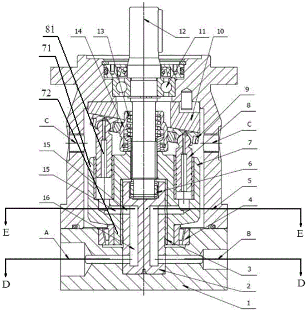 Quantified and axial plunger pump