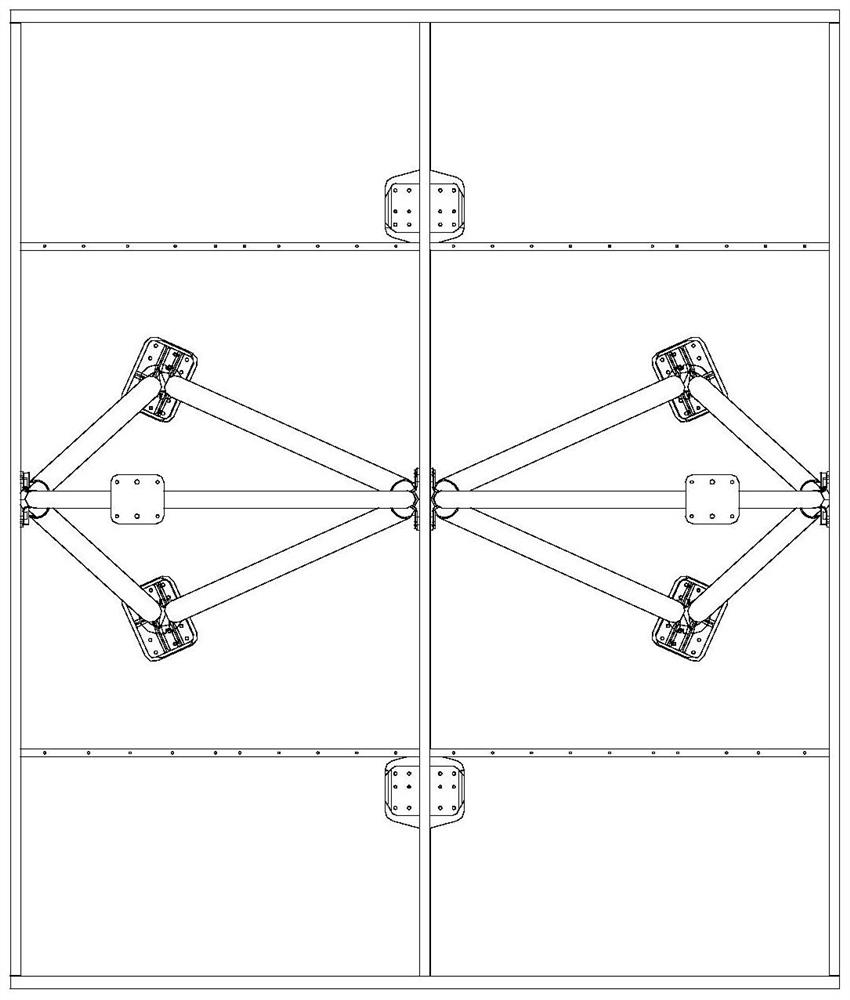 Plate-rod type satellite main structure