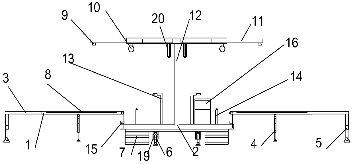 A mobile complex terrain emergency lane device and method