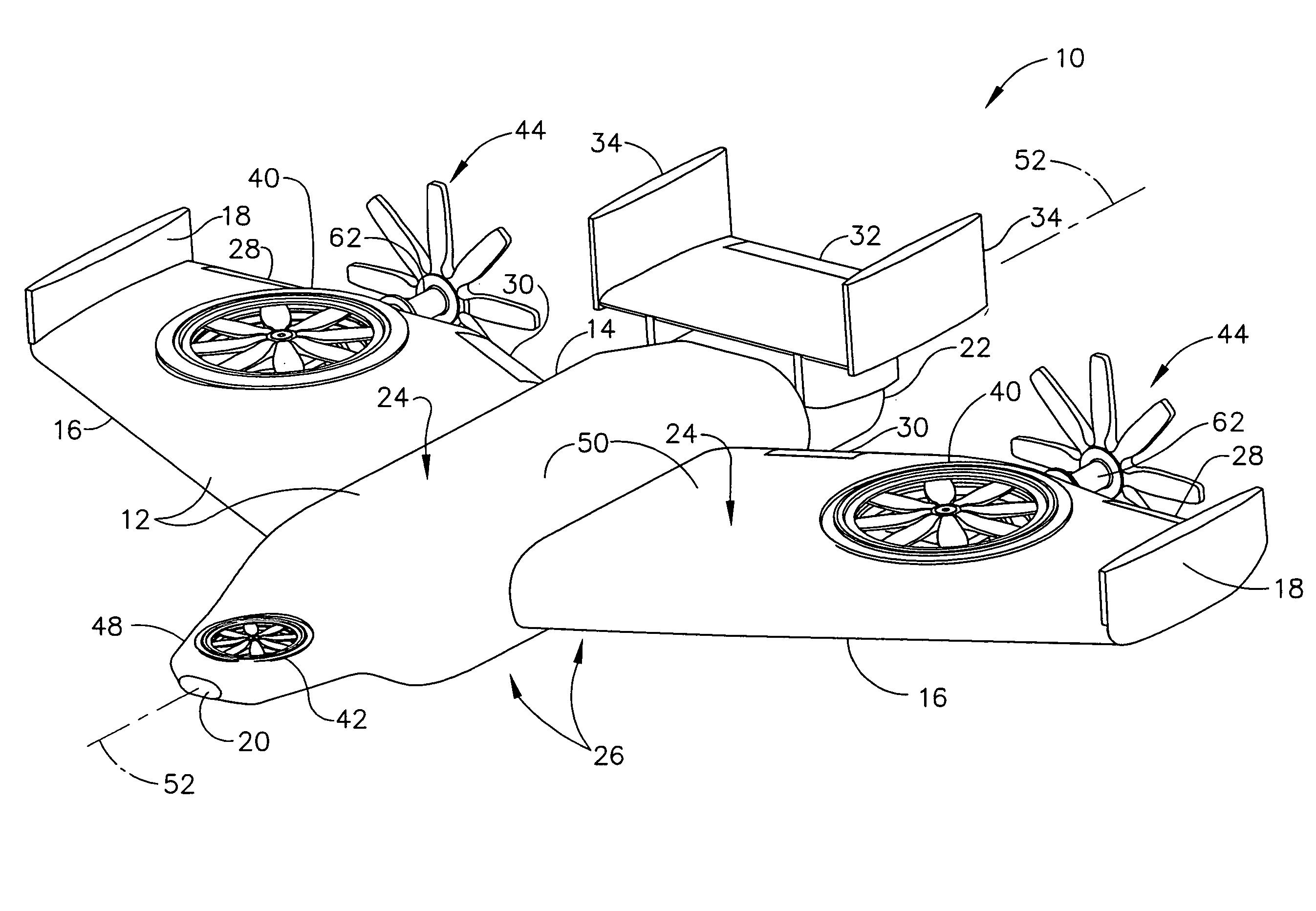 Aircraft capable of vertical and short take-off and landing